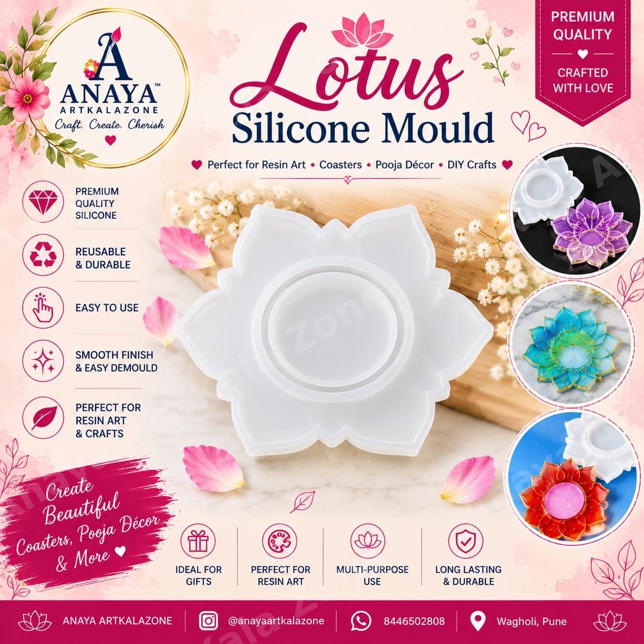 Lotus Silicone Mould